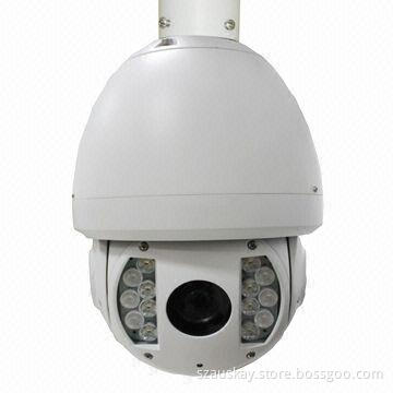 PTZ Speed Dome Cameras, 1/3-inch Sony Color CCD, IR 100 Distance, 2,400/4,800/1,9200bps